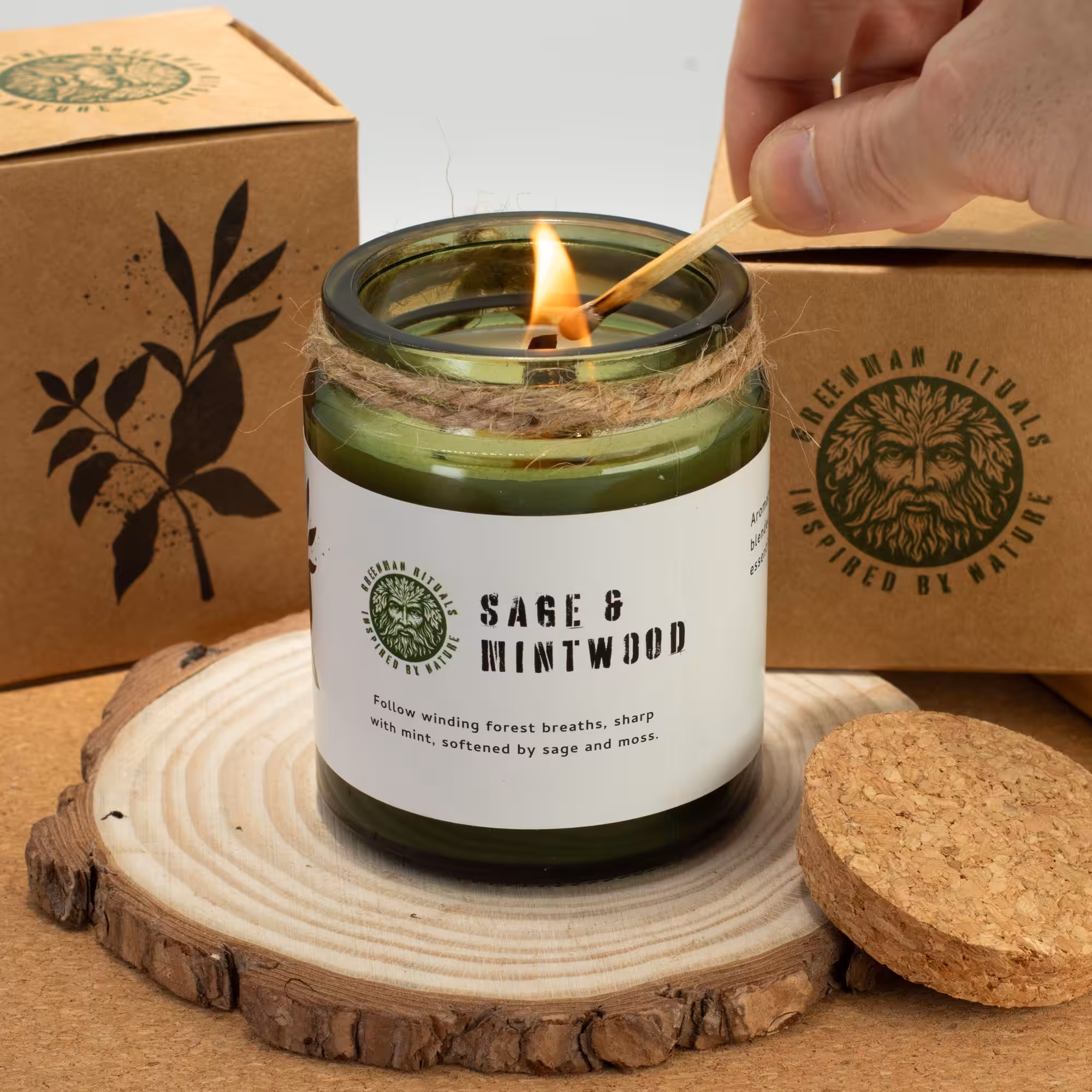 Greenman Woodwick Soy Candle – Woodland Zest | www.artisangoods.co.uk 9 Greenman Woodwick Soy Candle - Woodland Zest - Image 8