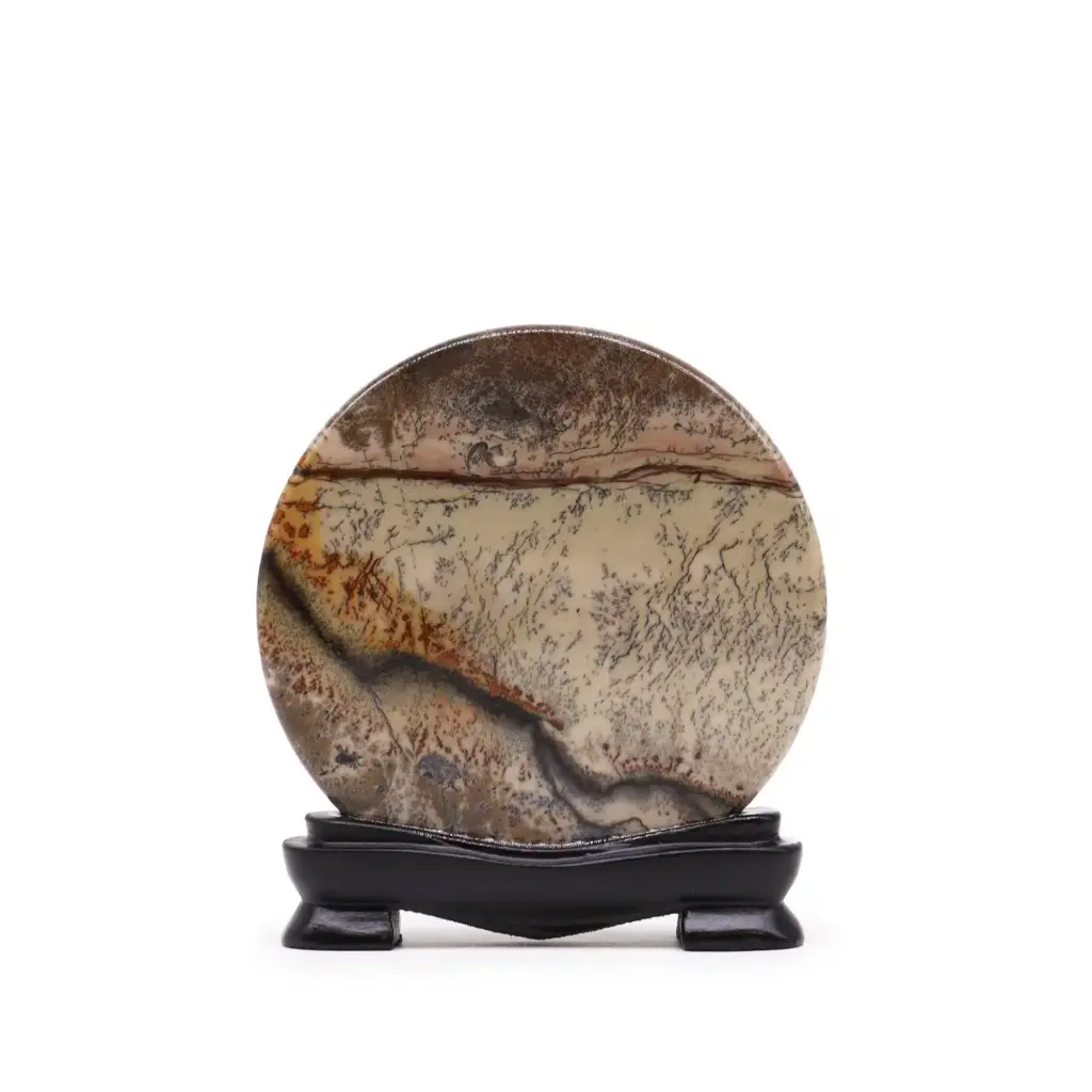 Guohua Picture Stones – Disc – 100mm (approx 140gm) | www.artisangoods.co.uk