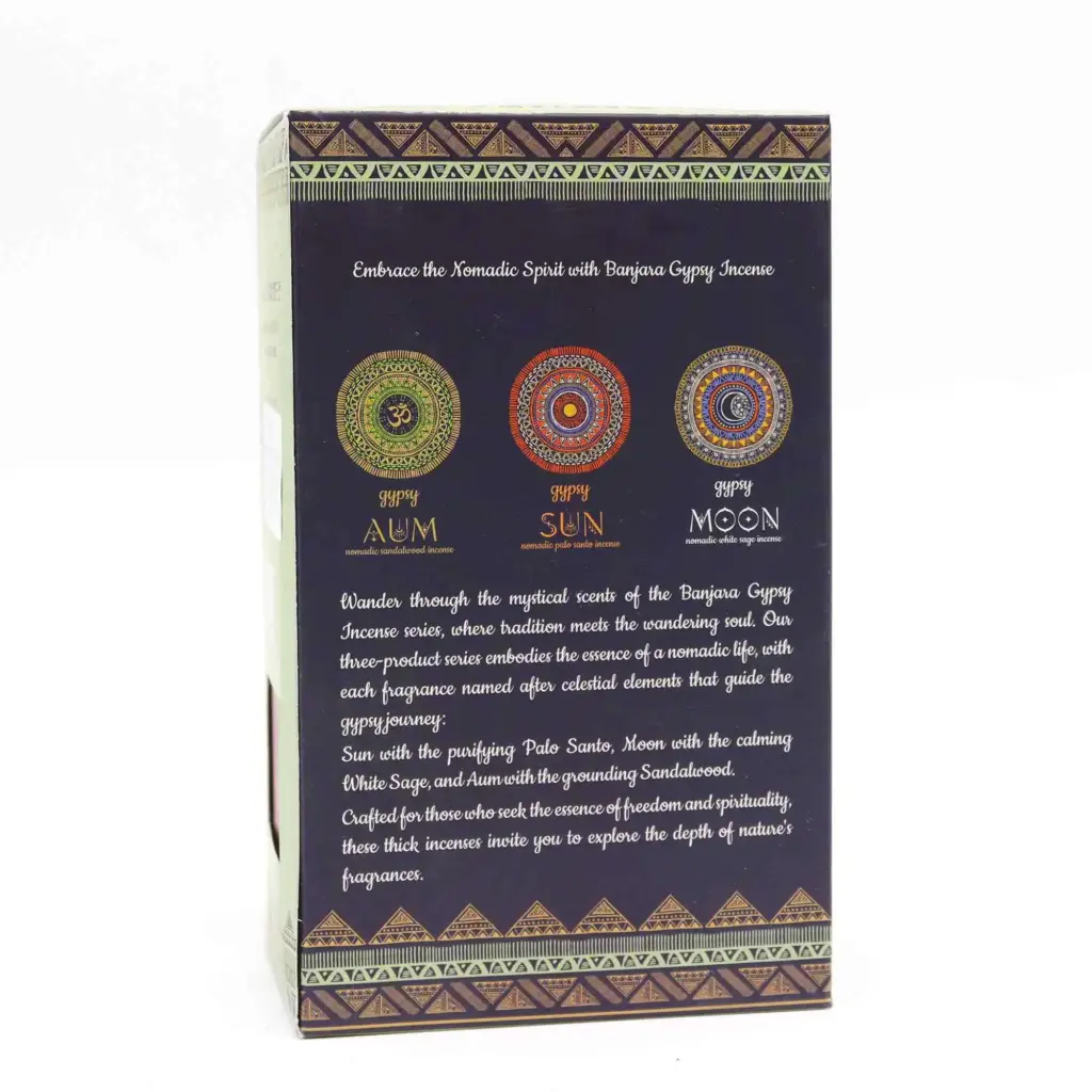 Gypsy Nomadic Incense – SUN | www.artisangoods.co.uk 2 Gypsy Nomadic Incense – SUN | www.artisangoods.co.uk 2