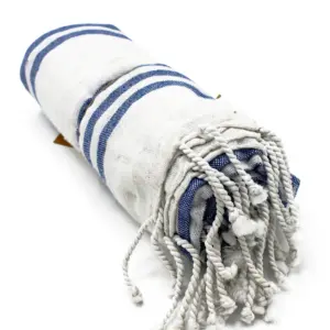 Hamman Spa Towel – Ocean Blue – 90x170cm | www.artisangoods.co.uk 3