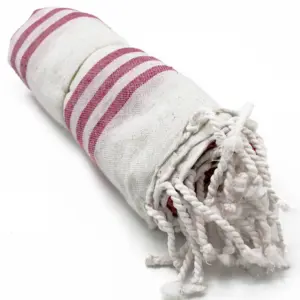 Hamman Spa Towel – Sunset Pink – 90x170cm | www.artisangoods.co.uk 2