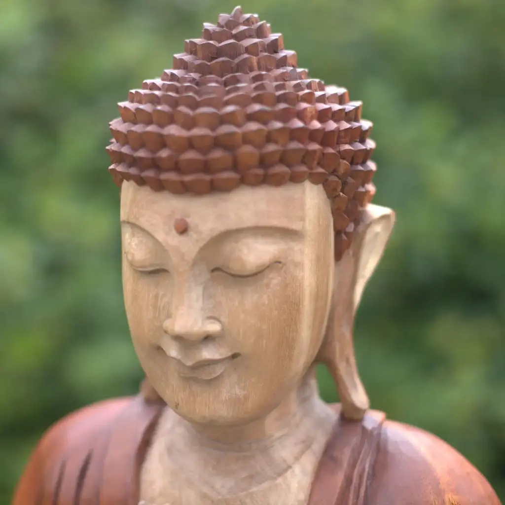 Hand Carved Buddha Statue – 30cm Thinking | www.artisangoods.co.uk 4 Hand Carved Buddha Statue – 30cm Thinking | www.artisangoods.co.uk 4