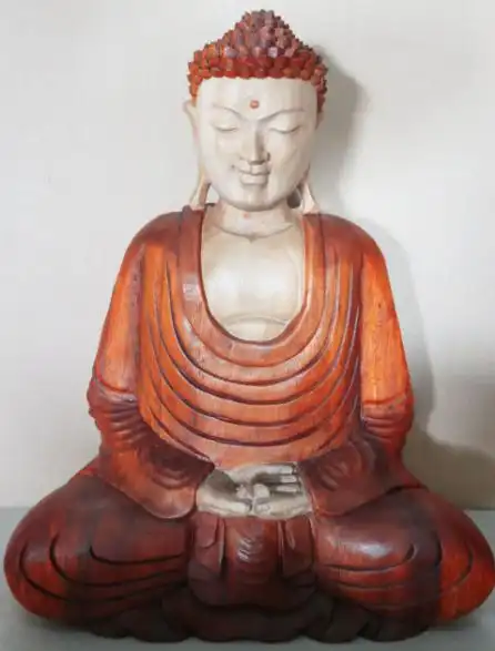 Hand Carved Buddha Statue – 40cm Hand Down | www.artisangoods.co.uk 3 Hand Carved Buddha Statue – 40cm Hand Down | www.artisangoods.co.uk 2