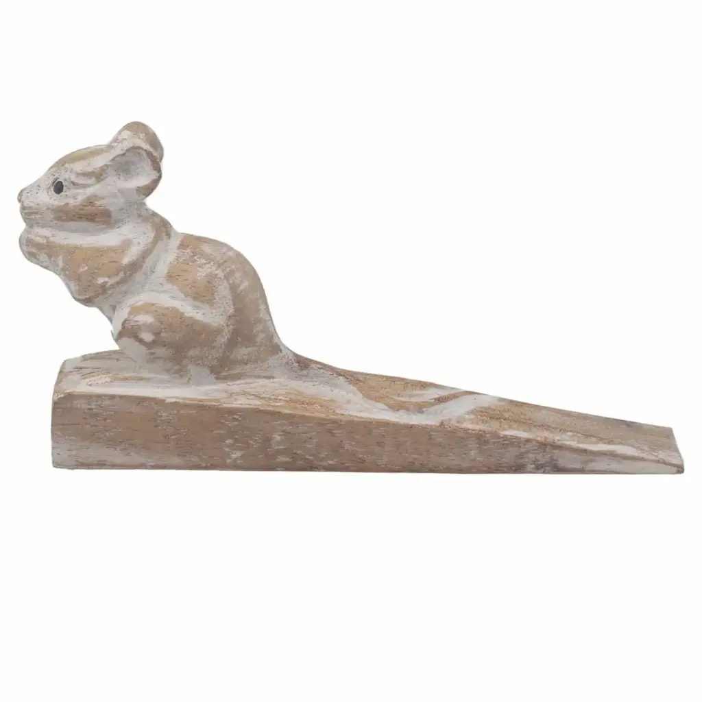 Hand carved Doorstop – Dormouse | www.artisangoods.co.uk 2