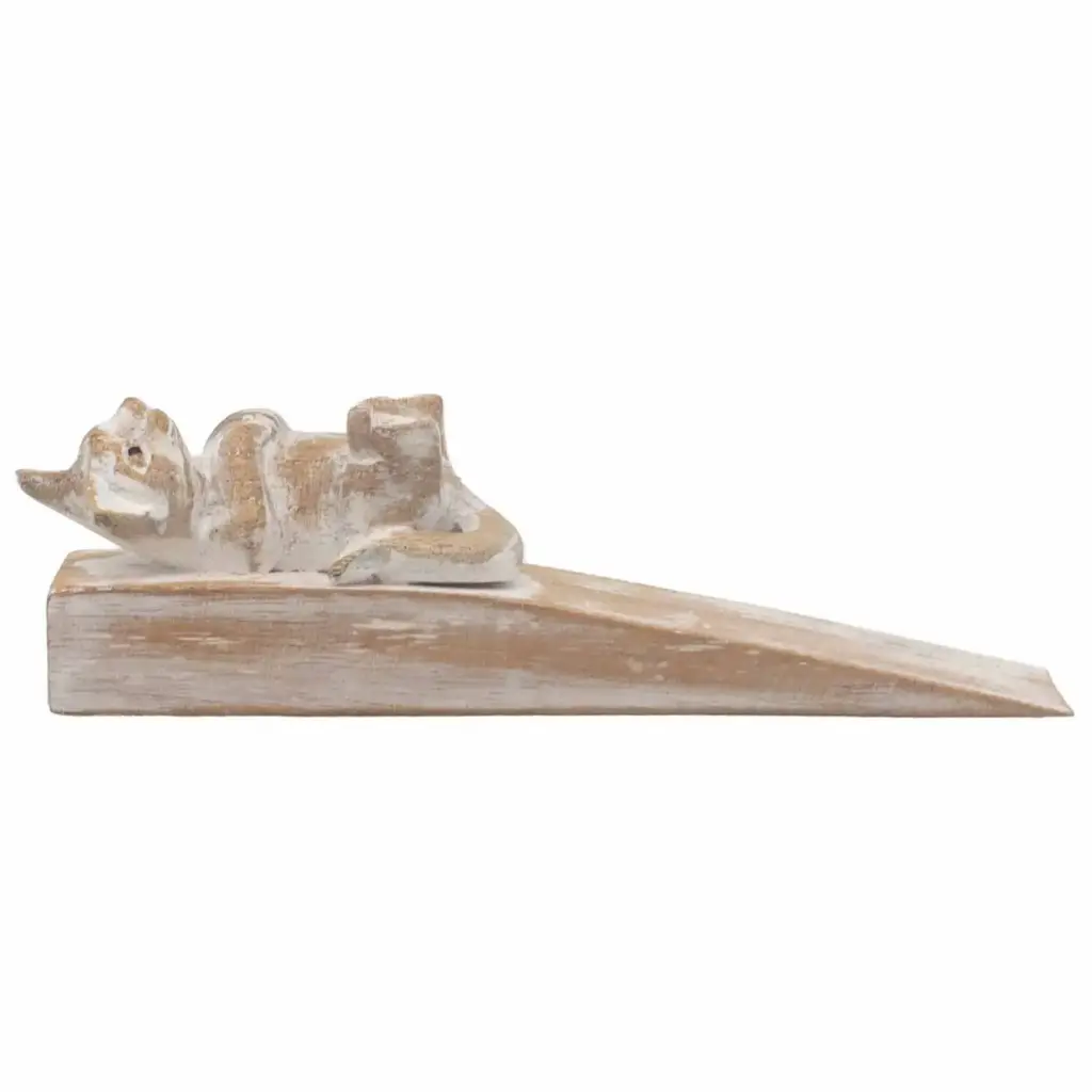 Hand carved Doorstop – Kitten | www.artisangoods.co.uk