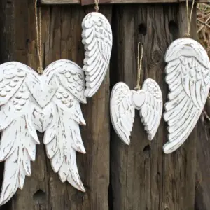 Hand Crafted Double Angel Wing – 31cm | www.artisangoods.co.uk 4