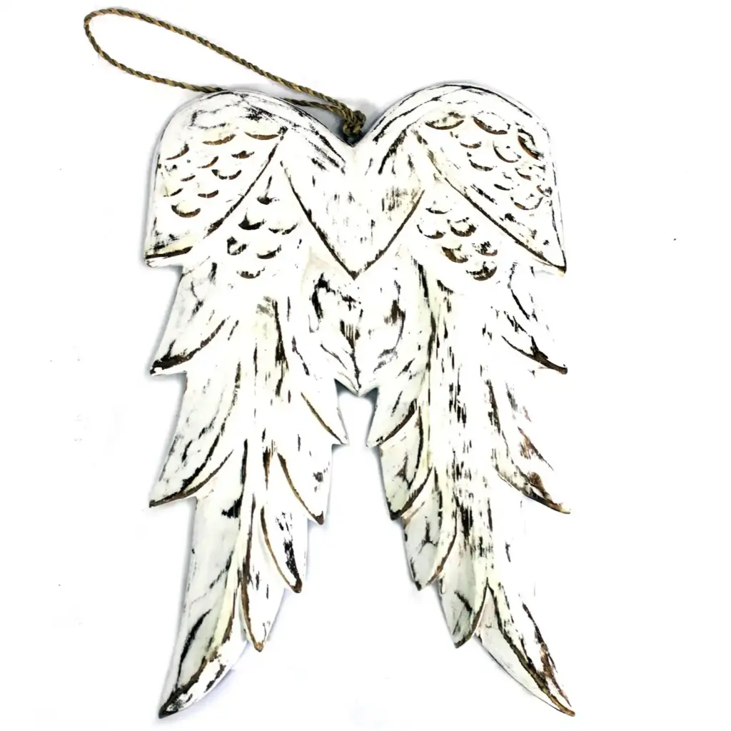 Hand Crafted Double Angel Wing – 31cm | www.artisangoods.co.uk