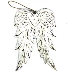 Hand Crafted Double Angel Wing – 31cm | www.artisangoods.co.uk 1