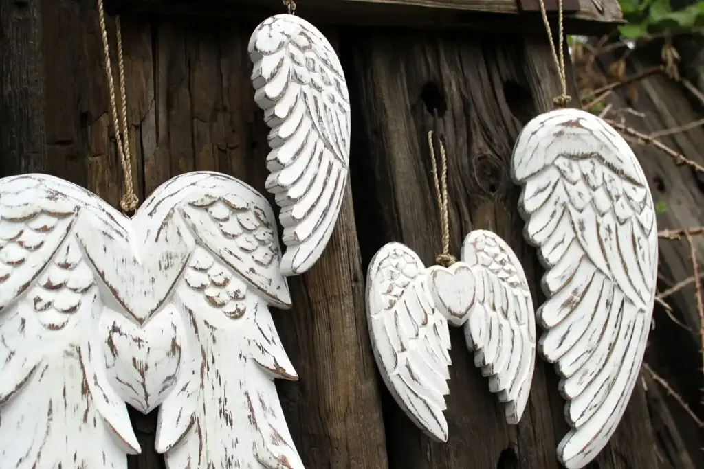Hand Crafted Double Angel Wing & Heart – 24cm | www.artisangoods.co.uk 6