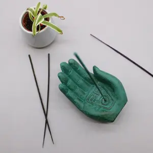 Hand Incense Burner – Earth Protect (green) | www.artisangoods.co.uk 6