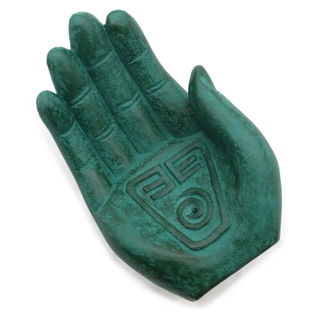 Hand Incense Burner – Earth Protect (green) | www.artisangoods.co.uk 7