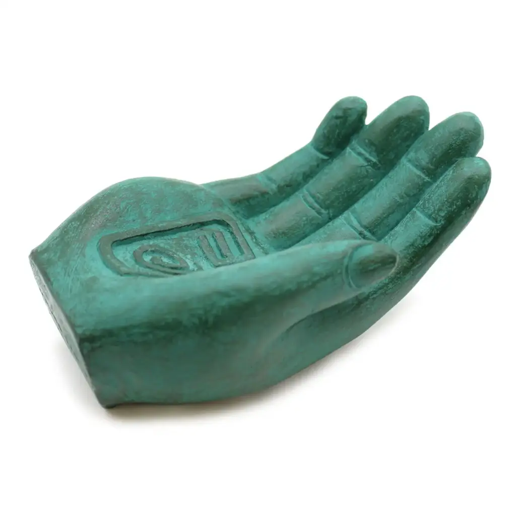 Hand Incense Burner – Earth Protect (green) | www.artisangoods.co.uk 5