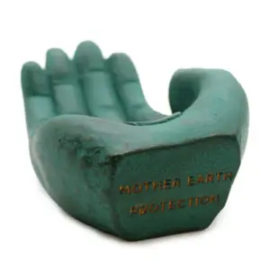Hand Incense Burner – Earth Protect (green) | www.artisangoods.co.uk 3