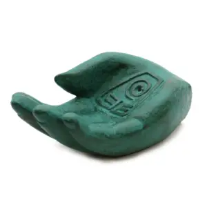 Hand Incense Burner – Earth Protect (green) | www.artisangoods.co.uk 2