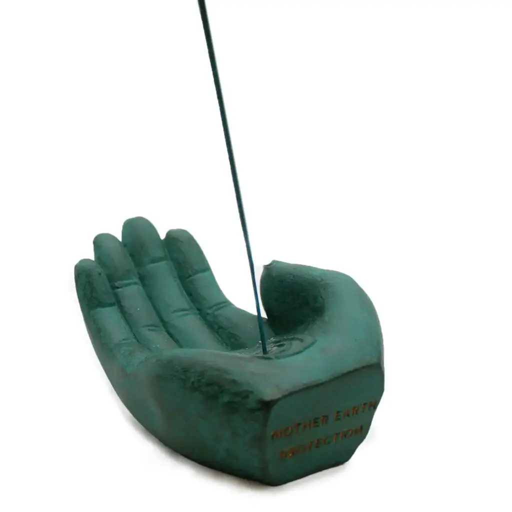 Hand Incense Burner – Earth Protect (green) | www.artisangoods.co.uk 8