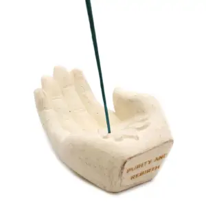 Hand Incense Burner – Lotus (white) | www.artisangoods.co.uk 7