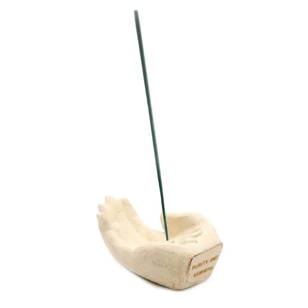 Hand Incense Burner – Lotus (white) | www.artisangoods.co.uk 8