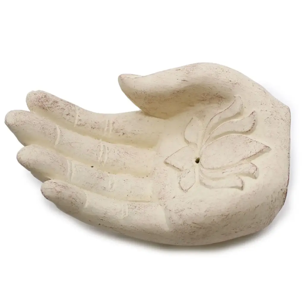 Hand Incense Burner – Lotus (white) | www.artisangoods.co.uk 6