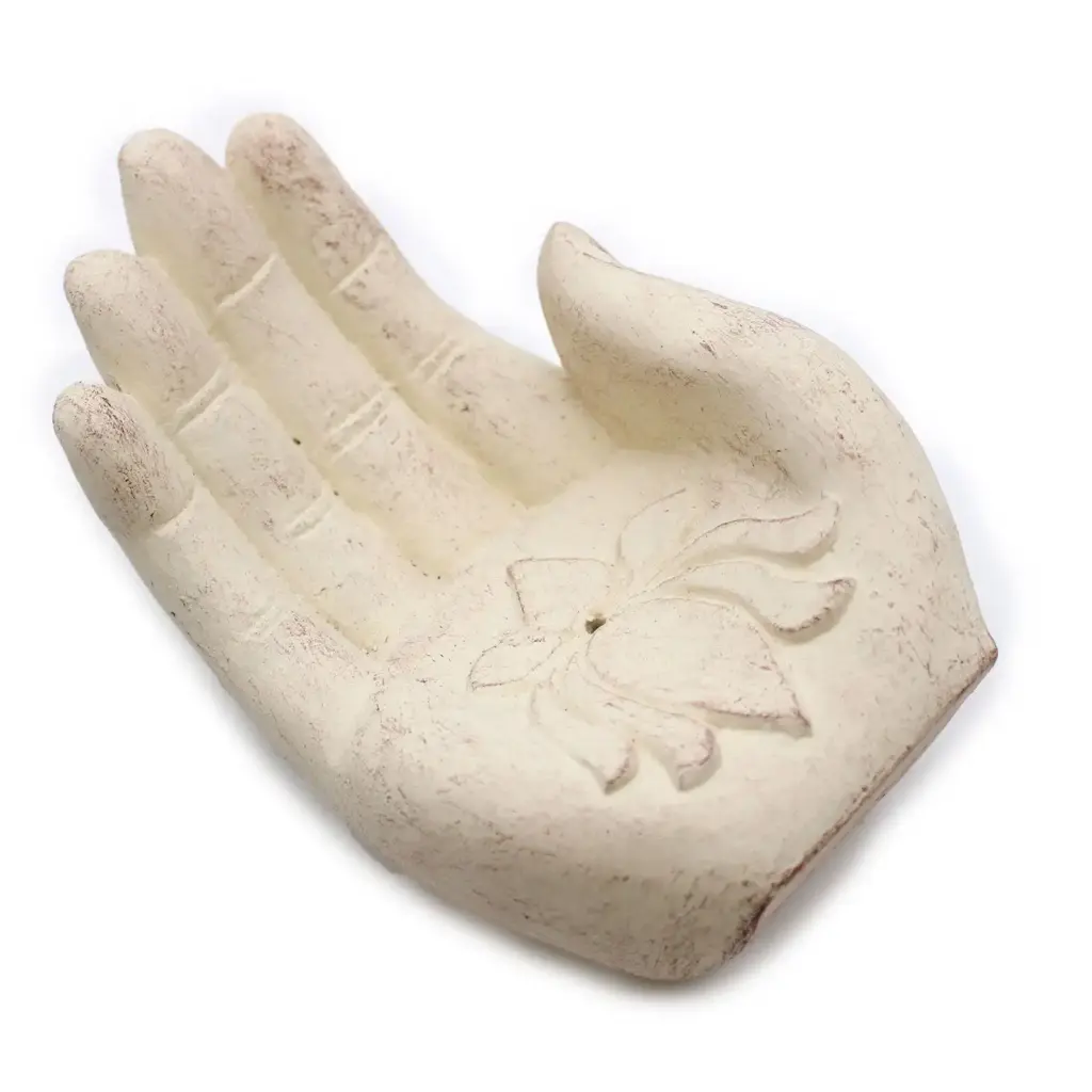 Hand Incense Burner – Lotus (white) | www.artisangoods.co.uk 5