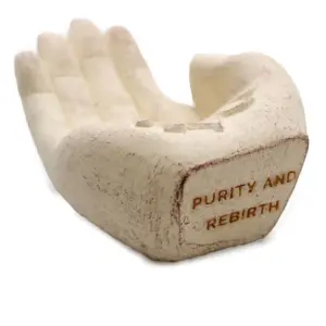 Hand Incense Burner – Lotus (white) | www.artisangoods.co.uk 2