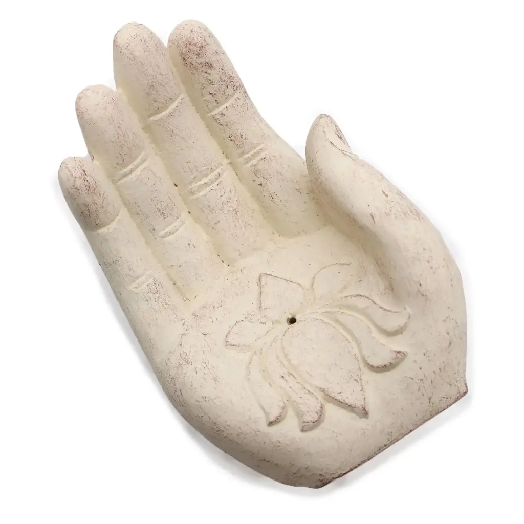 Hand Incense Burner – Lotus (white) | www.artisangoods.co.uk 9