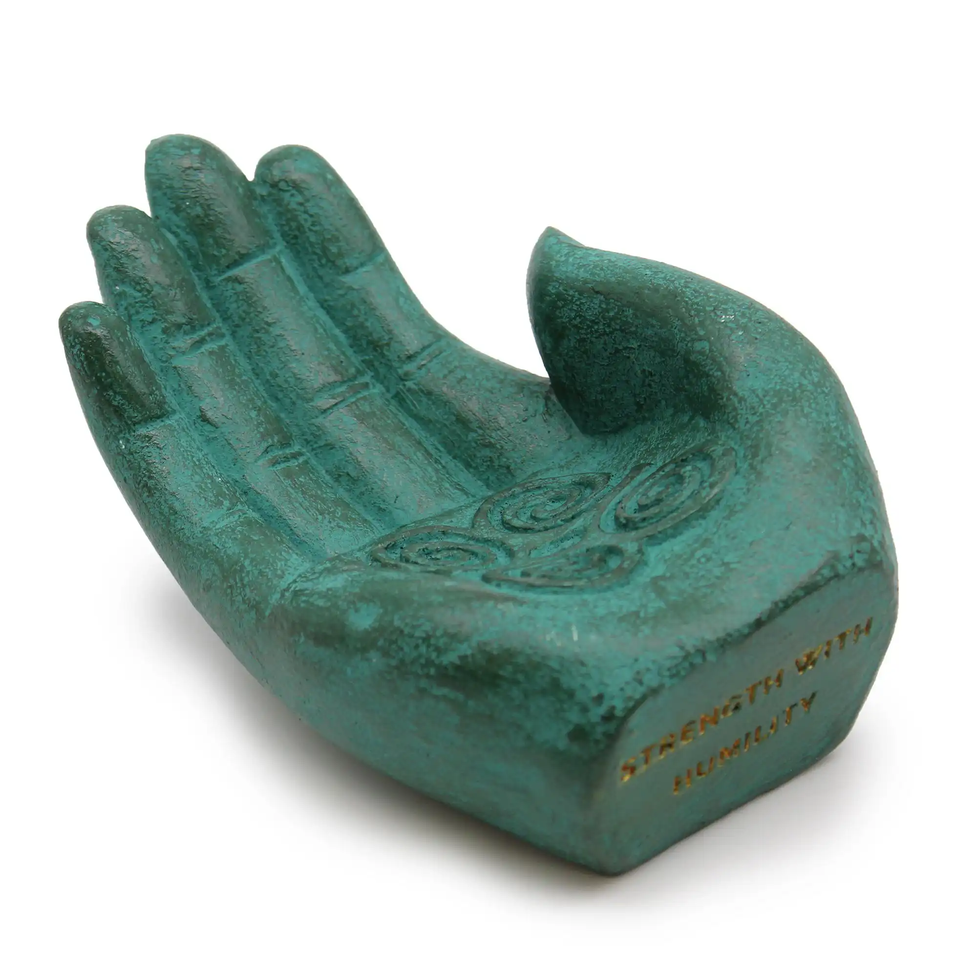 Hand Incense Burner – Strength (green) | www.artisangoods.co.uk 2 Hand Incense Burner – Strength (green) | www.artisangoods.co.uk 1