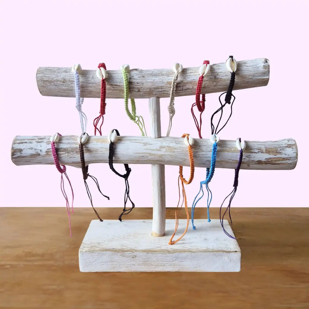 Handmade Friendship Bracelets – Cowrie Chums Shell (asst) | www.artisangoods.co.uk 3