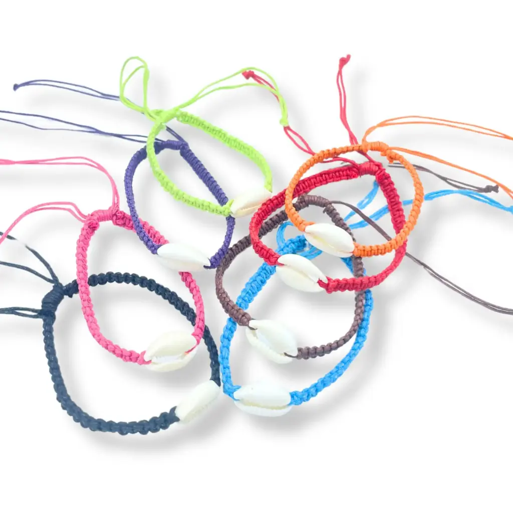 Handmade Friendship Bracelets – Cowrie Chums Shell (asst) | www.artisangoods.co.uk 4