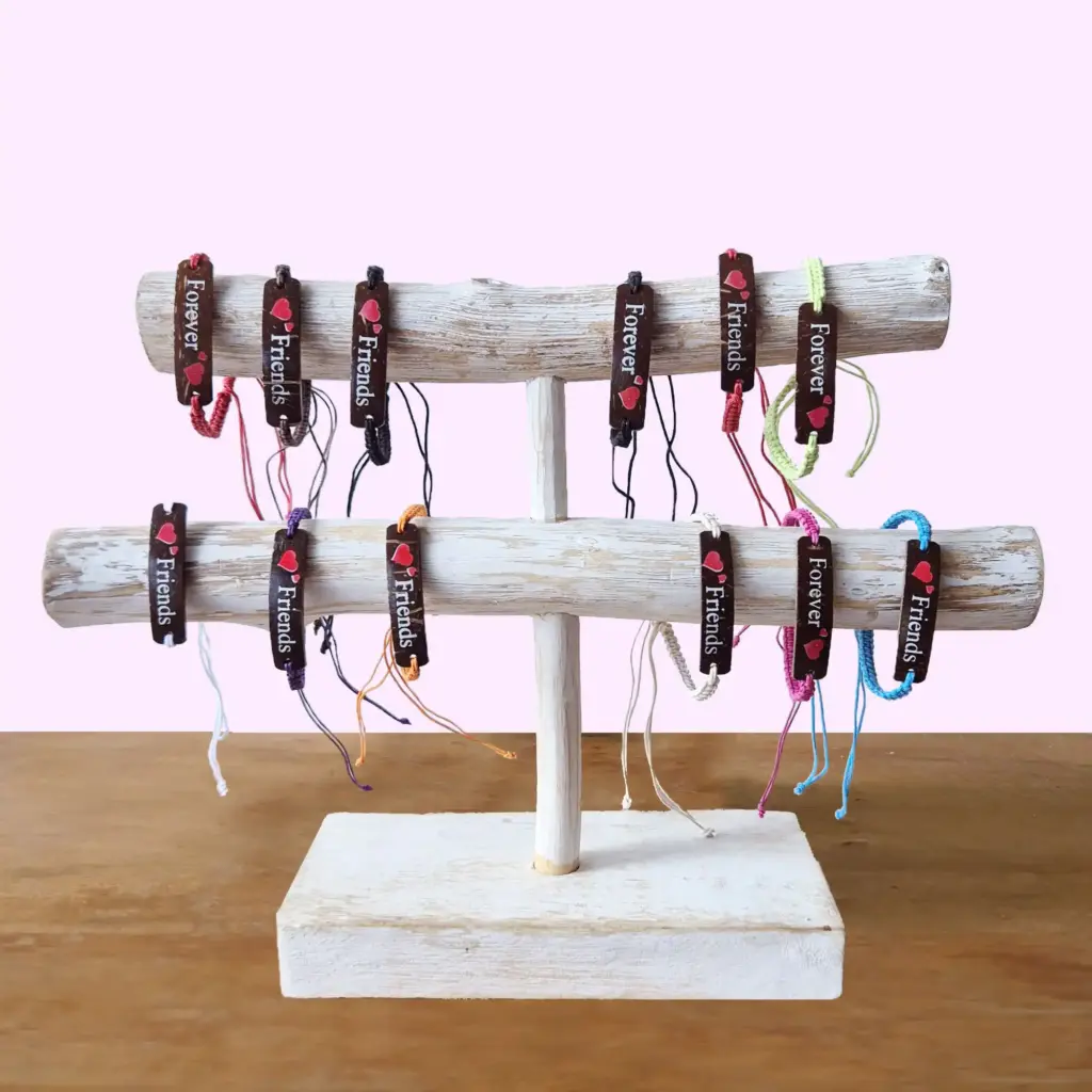 Handmade Friendship Bracelets – Friends Coconut Print (asst) | www.artisangoods.co.uk 8
