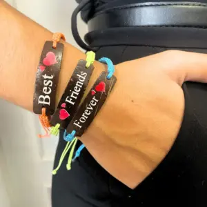 Handmade Friendship Bracelets – Friends Coconut Print (asst) | www.artisangoods.co.uk 5