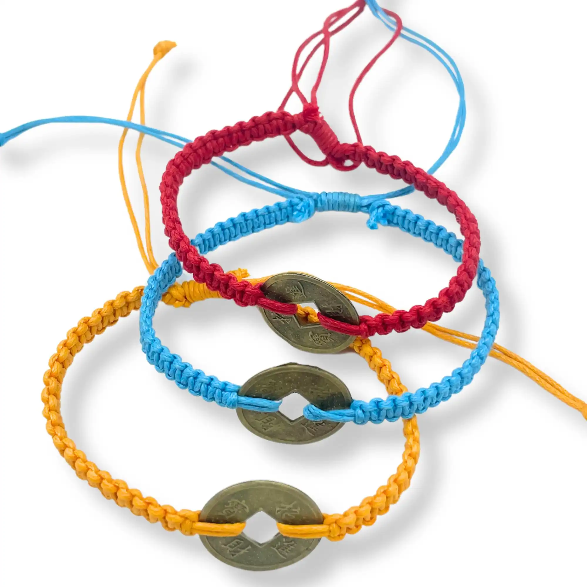 Handmade Friendship Bracelets – Lucky Friends Feng Shui Coin (asst) | www.artisangoods.co.uk 4 Handmade Friendship Bracelets – Lucky Friends Feng Shui Coin (asst) | www.artisangoods.co.uk 3