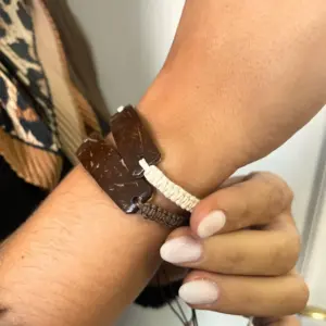 Handmade Friendship Bracelets – Unprinted Custom ready Coconut (asst) | www.artisangoods.co.uk 2