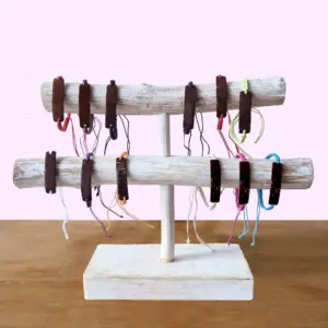 Handmade Friendship Bracelets – Unprinted Custom ready Coconut (asst) | www.artisangoods.co.uk 4