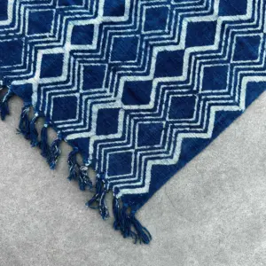 Handmade Indigo Runner – 170x60cm – Heerak Patern | www.artisangoods.co.uk 4