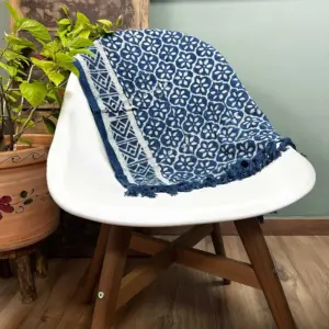 Handmade Indigo Runner – 170x60cm – Madjid Tiles | www.artisangoods.co.uk 3