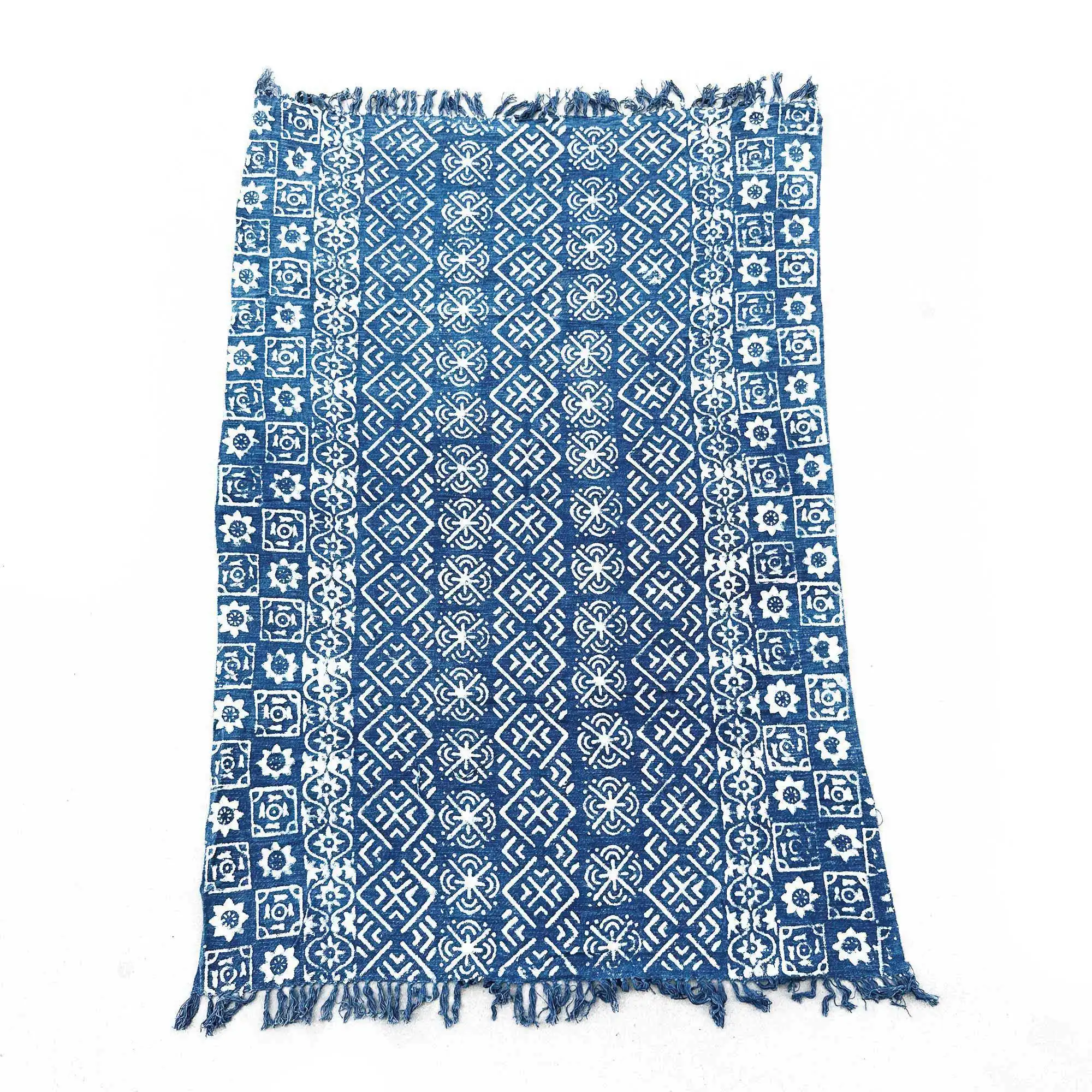 Handmade Indigo Throw – 170x120cm – Desi Stripes | www.artisangoods.co.uk 3 Handmade Indigo Throw – 170x120cm – Desi Stripes | www.artisangoods.co.uk 2