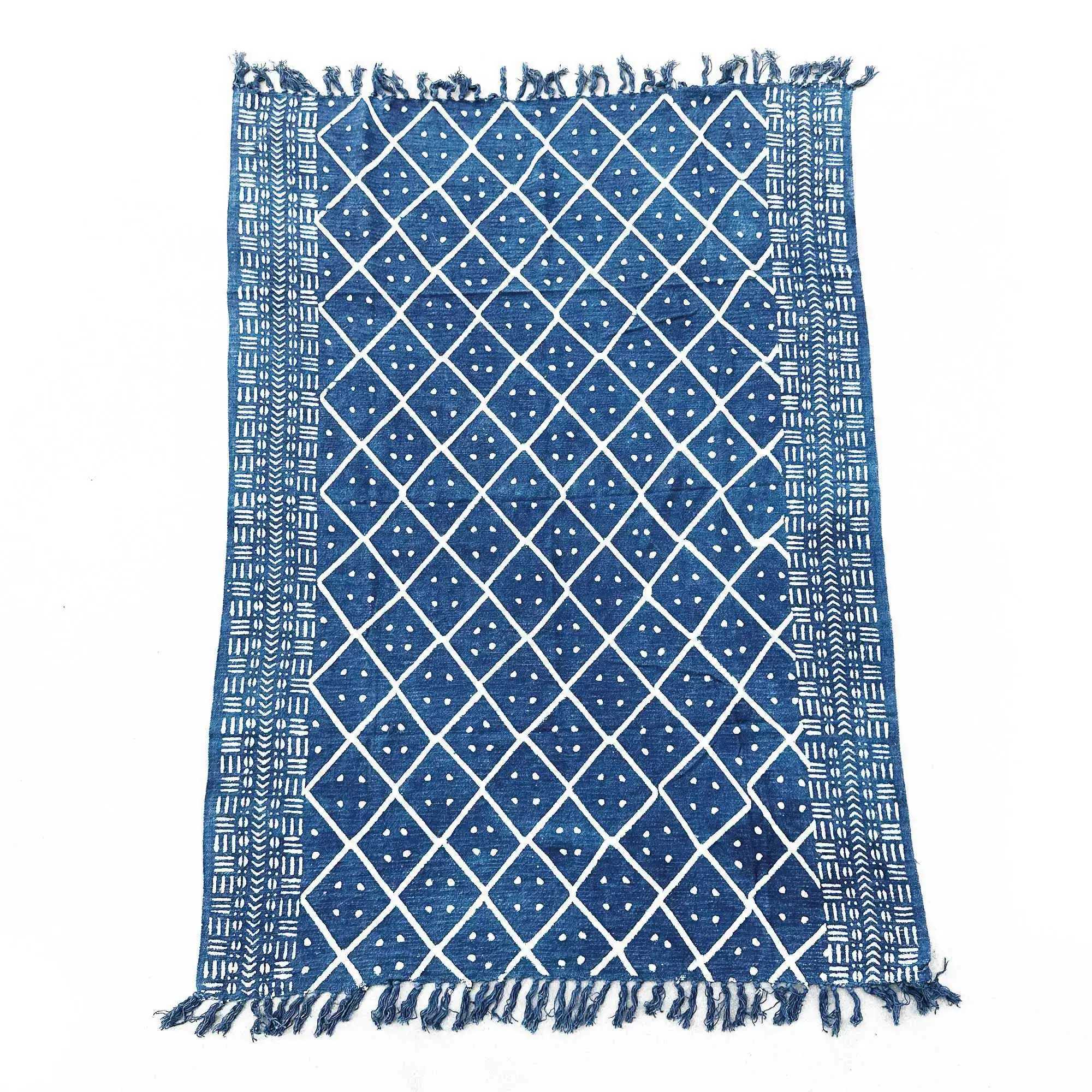Handmade Indigo Throw – 170x120cm – Midnight Heerak | www.artisangoods.co.uk 2 Handmade Indigo Throw – 170x120cm – Midnight Heerak | www.artisangoods.co.uk 1