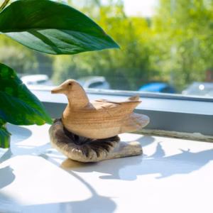 Handmade Parasite Wood Art Carving – Wild Duck Resting | www.artisangoods.co.uk 5
