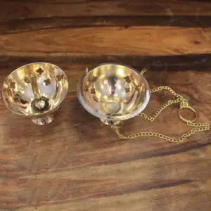 Hanging Brass Incense Burner | www.artisangoods.co.uk 2