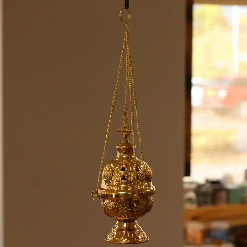 Hanging Brass Incense Burner | www.artisangoods.co.uk