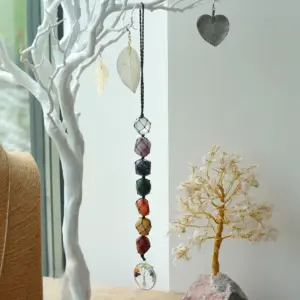 Hanging Chakra Stone  Pendant – Tree of Life | www.artisangoods.co.uk 3