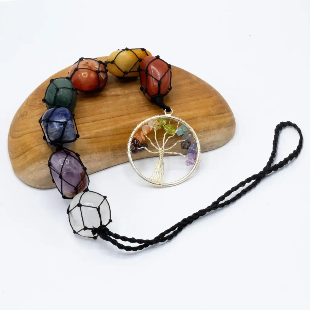 Hanging Chakra Stone Pendant – Tree of Life | www.artisangoods.co.uk 2 Hanging Chakra Stone Pendant – Tree of Life | www.artisangoods.co.uk 2