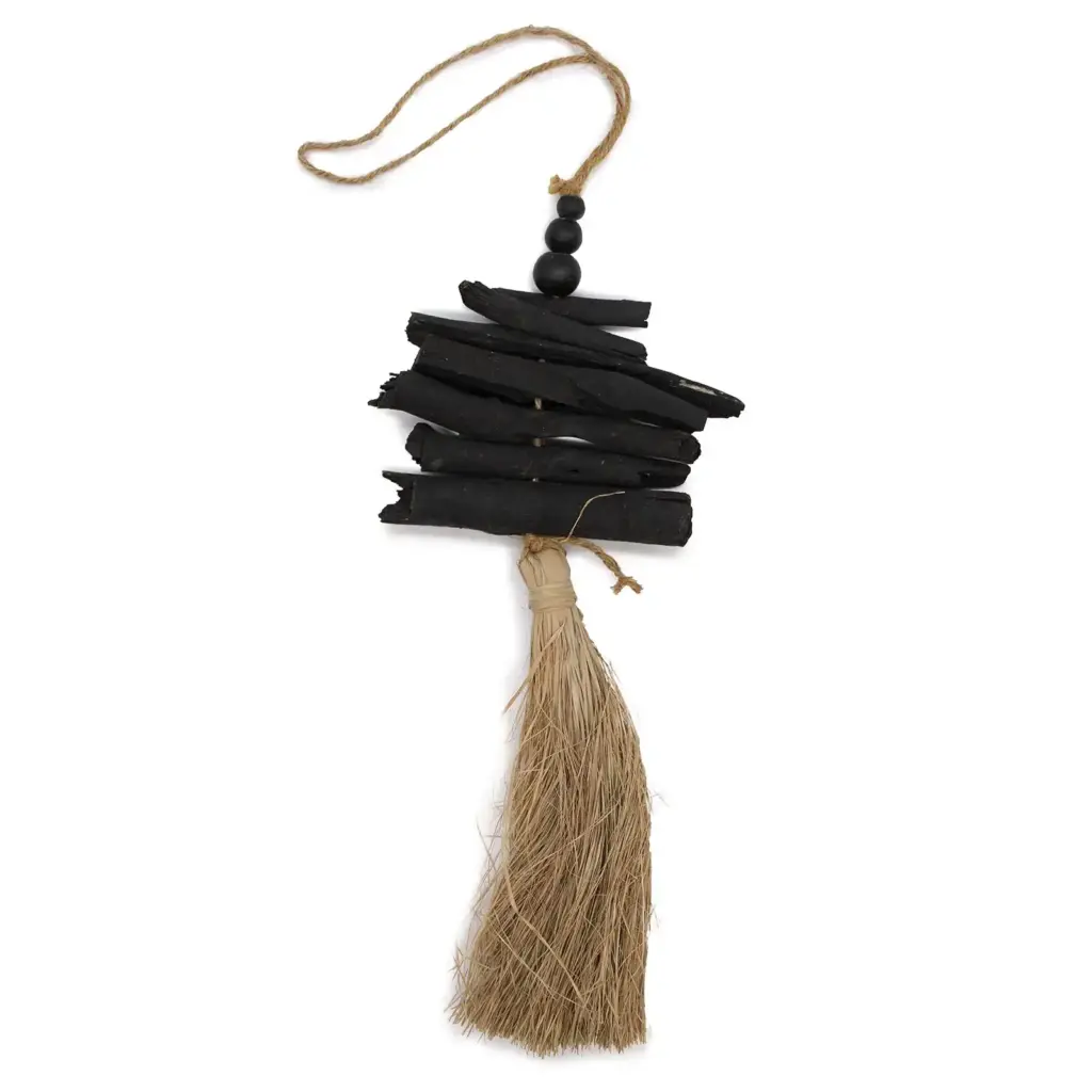 Hanging  Driftwood Tassel 42cm | www.artisangoods.co.uk