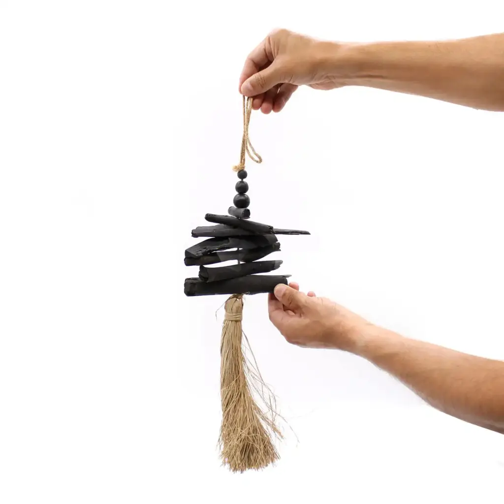 Hanging  Driftwood Tassel 42cm | www.artisangoods.co.uk 3