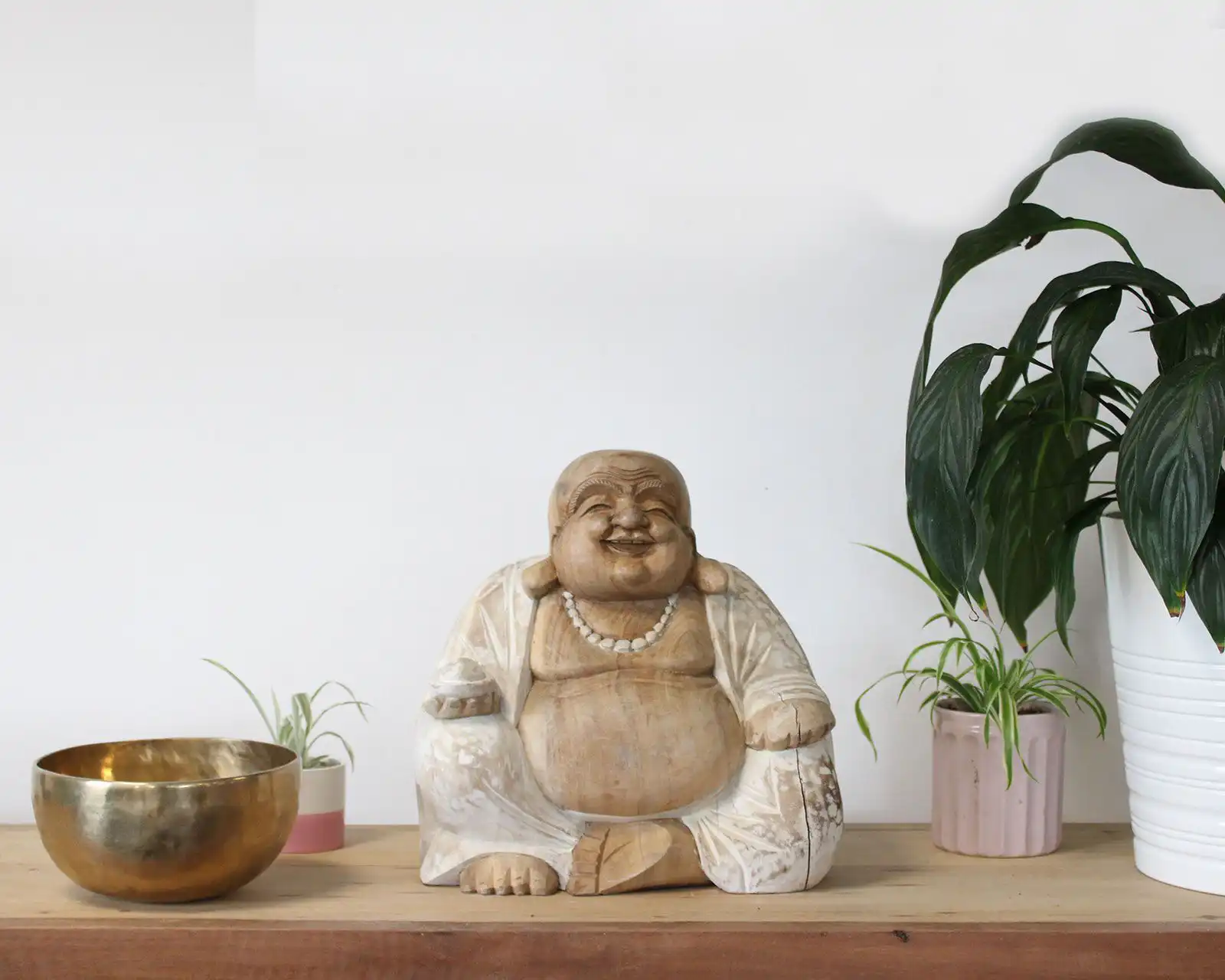 Happy Buddha – Whitewash 30cm | www.artisangoods.co.uk 6 Happy Buddha – Whitewash 30cm | www.artisangoods.co.uk 5