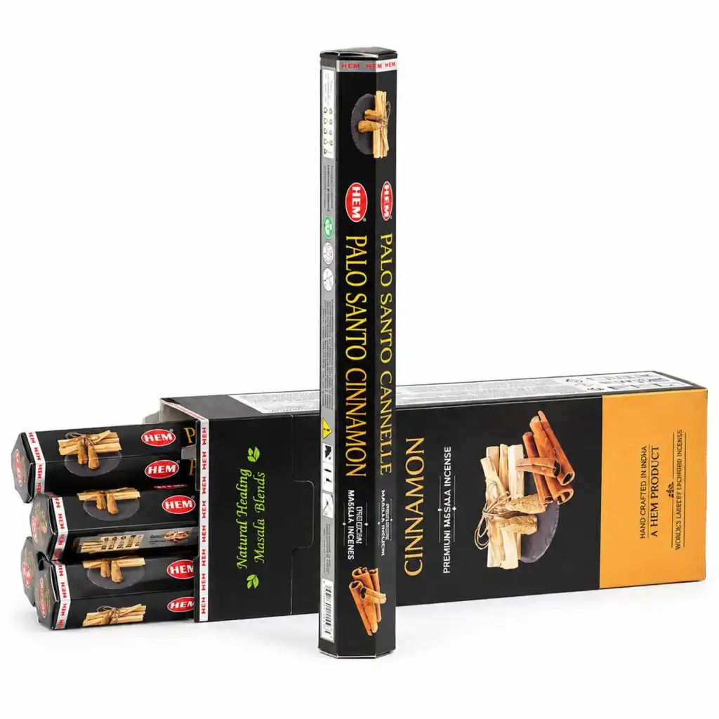 HEM Hexagonal Incense - Palo Santo Masala - Cinnamon