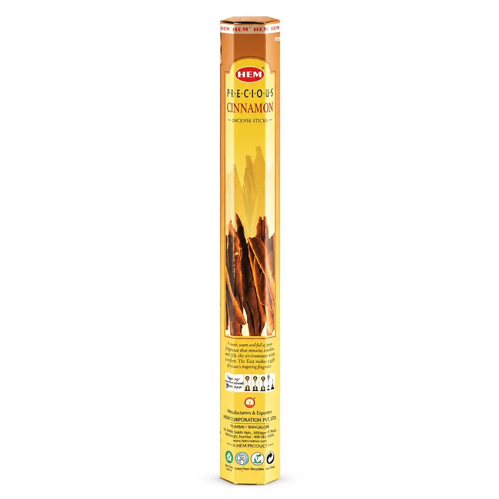 HEM Hexagonal Incense - Precious Cinnamon