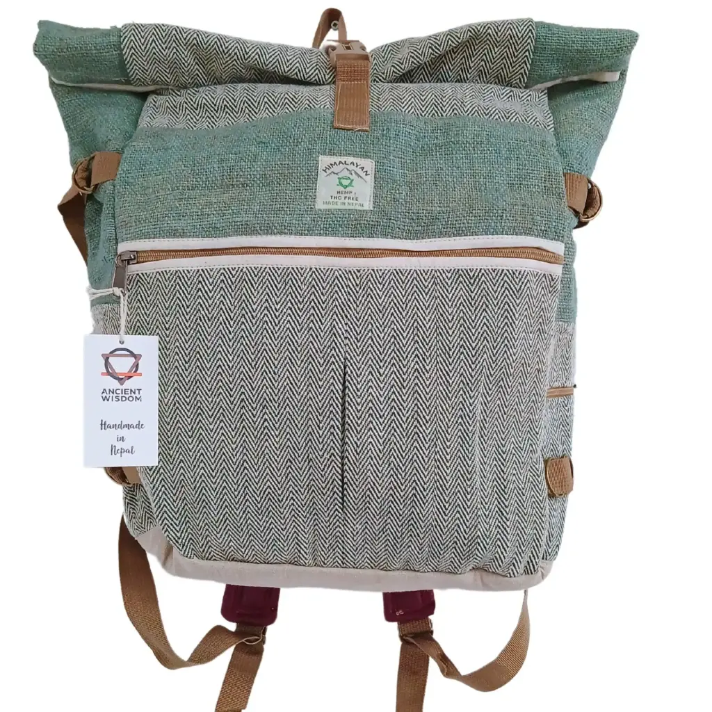 Hemp Trekking Rolling Backpack – Sage | www.artisangoods.co.uk 6 Hemp Trekking Rolling Backpack – Sage | www.artisangoods.co.uk 6