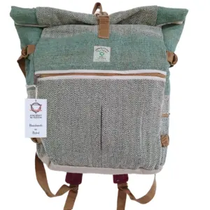 Hemp Trekking Rolling Backpack – Sage | www.artisangoods.co.uk 6