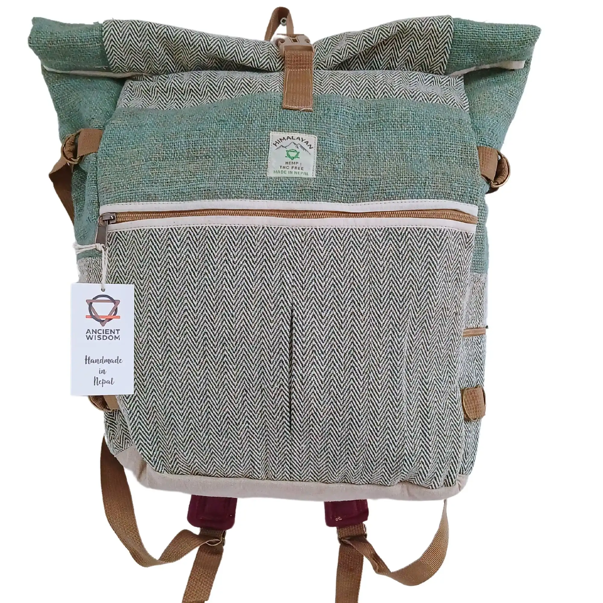Hemp Trekking Rolling Backpack – Sage | www.artisangoods.co.uk 7 Hemp Trekking Rolling Backpack – Sage | www.artisangoods.co.uk 6